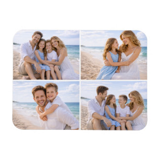 Custom Personalized Family Photo Magnet