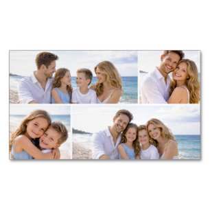 Custom Personalized Family Photo Magnetic Business Card