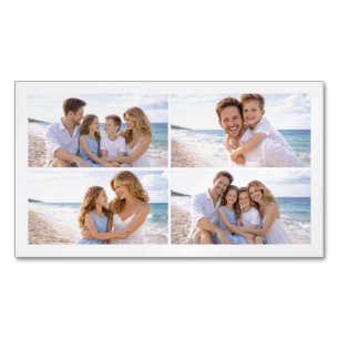 Custom Personalized Family Photo Magnetic Business Card