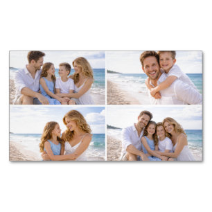Custom Personalized Family Photo Magnetic Business Card