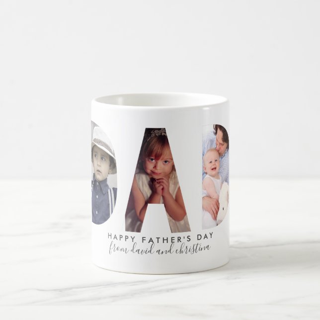 Custom Personalized Father's Day Gift Dad Love Coffee Mug (Center)