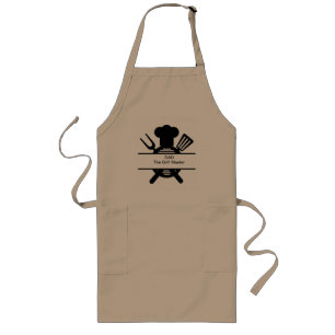 Custom Personalized  Flippin Awesome Dad Long Apron