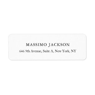 Custom personalized minimalist address name