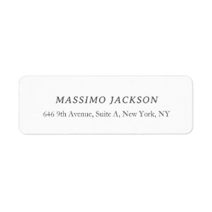 Custom personalized minimalist address name