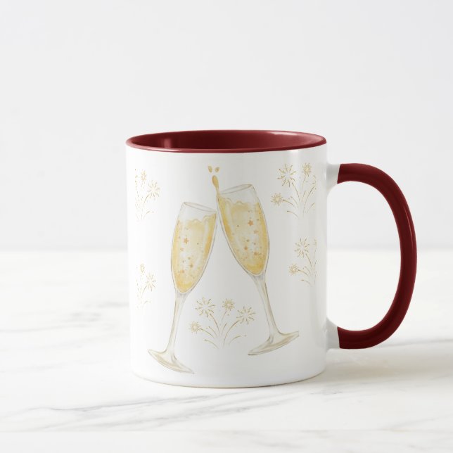 custom, personalized, new year, photo mug, gift,  mug (Right)