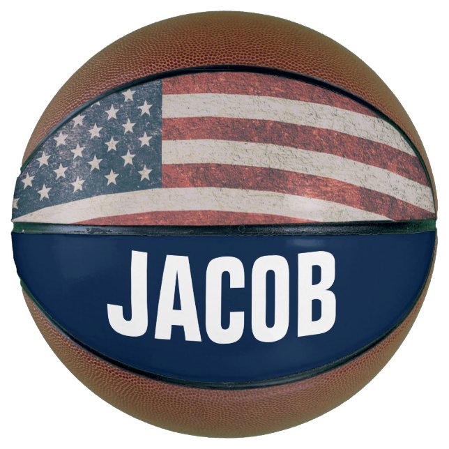 CUSTOM PERSONALIZED PATRIOTIC Basketballs (Front)