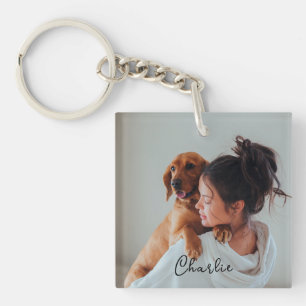 Custom Personalized Pet Photo Key Ring