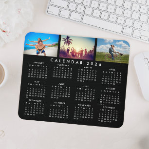 Custom Personalized Photo Collage 2021 Calendar Mouse Pad