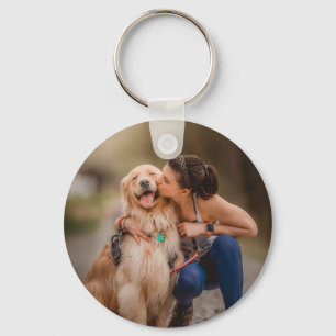 Custom Personalized Photo Double Sided   Key Ring