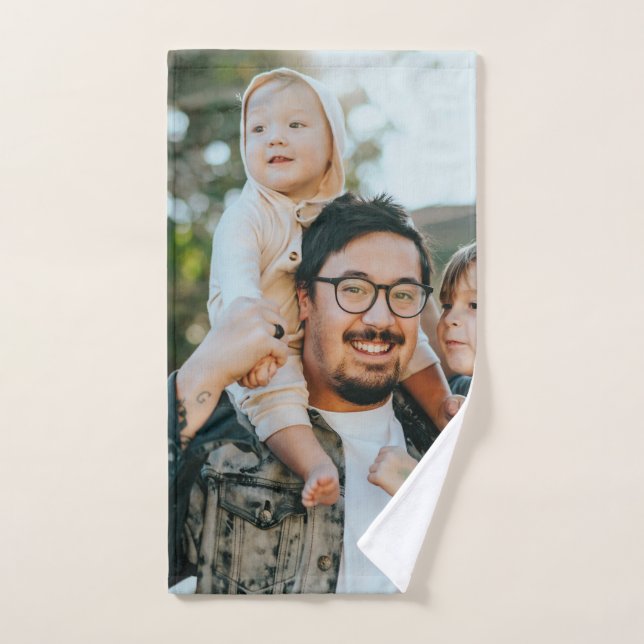 Custom Personalized Photo Hand Towel (Hand Towel)
