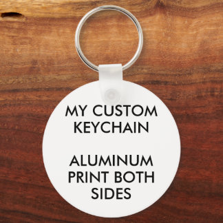 Custom Personalized ROUND ALUMINUM PHOTO KEYCHAIN