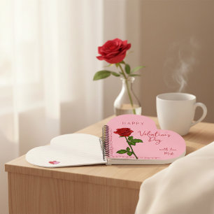  Custom Personalized Valentine's Day Heart-Shaped  Notebook