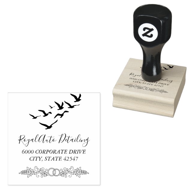 Custom Personalized Your Own Return Address  Rubber Stamp (Stamped)