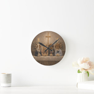 Custom Pet Art Acrylic Wall Clock – 10.75" Modern