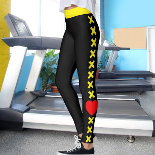 Custom Pet Cat Mum Quote Yellow Pattern Love Black Leggings