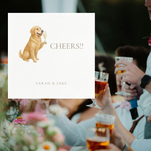 Custom Pet Cheers Wedding Napkins