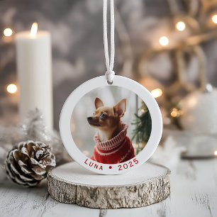 Custom Pet Christmas Ornament – Personalized Photo