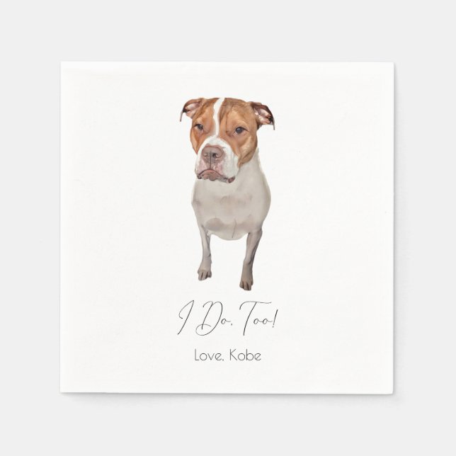 Custom Pet Cocktail Napkin (Front)