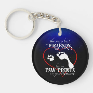 Custom Pet Dog Memorial Photo Key Ring