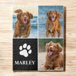Custom Pet Dog Paw Print 3 Photo Collage Jigsaw Puzzle<br><div class="desc">Celebrate your pup with this Custom Dog Paw Print 3-Photo Collage Jigsaw Puzzle, designed to showcase your favourite memories in a playful and personal way. Featuring three of your best pet photos arranged inside a paw print design, this puzzle makes a meaningful activity for dog lovers of all ages. Add...</div>