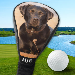 Custom Pet Dog Photo Black Labrador Personalised Golf Head Cover