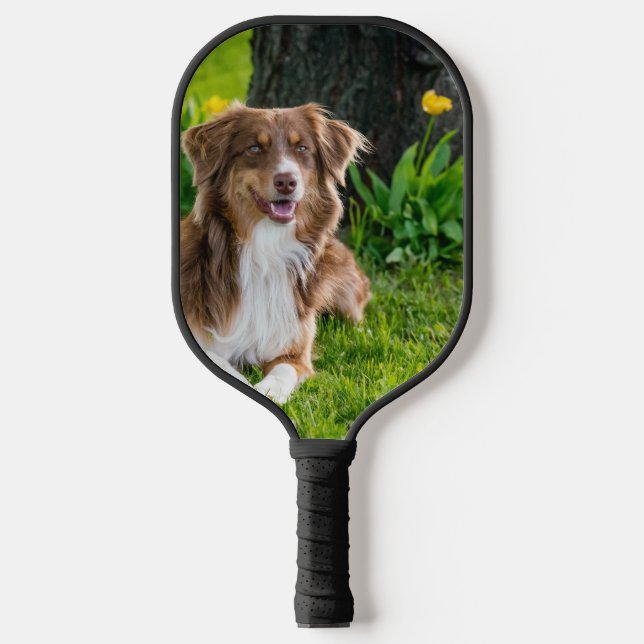Custom Pet Dog Photo Pickleball Paddle (Front)