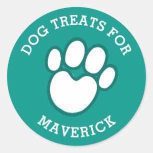 Custom Pet DOG TREATS Food Label