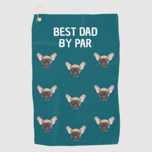 Custom Pet Face Dog Dad Cat Dad Personalised Golf Towel
