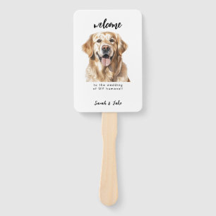 Custom Pet Fun Wedding Hand Fan