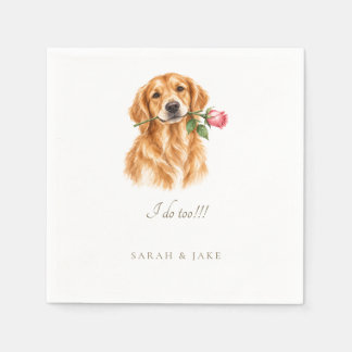 Custom Pet Funny Wedding Napkins II