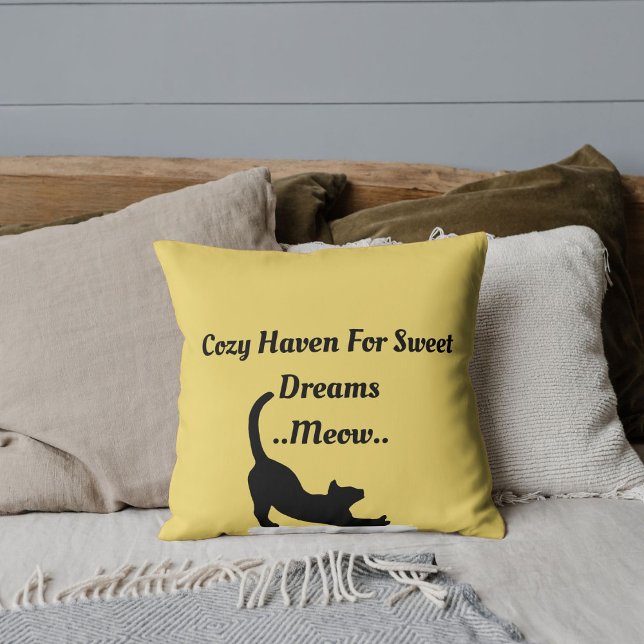 Custom Pet Lover Funny Cat Script Quote On Sand Cushion (Creator Uploaded)