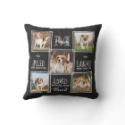 Custom Pet Memorial Dog Loss Gift 5 Photo Collage