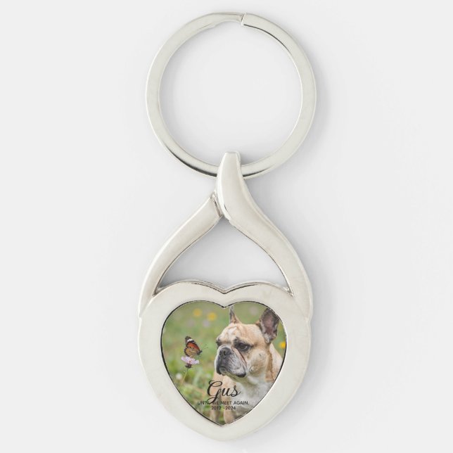 Custom Pet Memorial Key Ring (Front)