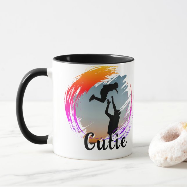 Custom Pet Memorial Photo Coffee Mug (With Donut)