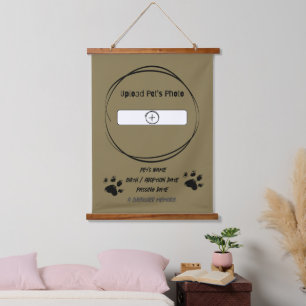 Custom Pet Memorial Photo Wall Tapestry