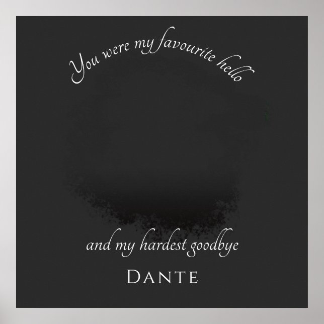 Custom Pet Memorial Photography Poster (Front)