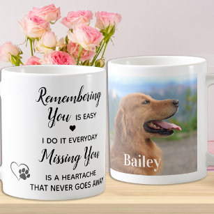 Custom Pet Memorial Remembrance Dog Photo  Magic Mug