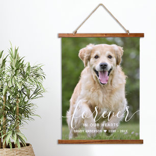 Custom Pet Memorial Sympathy Pet Loss Dog Photo Hanging Tapestry
