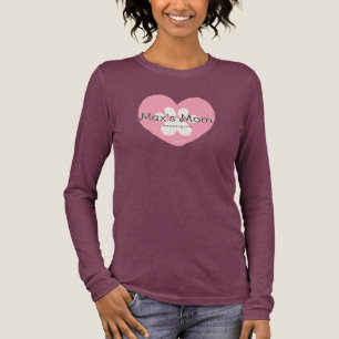 Custom Pet Mom with Name Adoption Tri-Blend Shirt