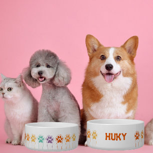  Custom Pet Name Cute Colourful Paws 