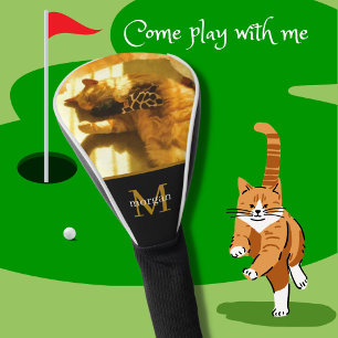 Custom Pet or Family Photo Monogram Name  Golf Head Cover