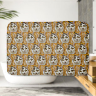 Custom Pet or Family Photo Personalised Bath Mat