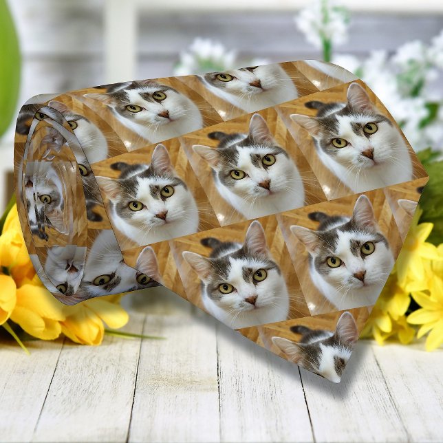 Custom Pet or Family Photo Personalised Tie (Creator Uploaded)