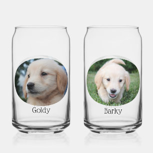 Custom Pet Photo, 2 Glass Set