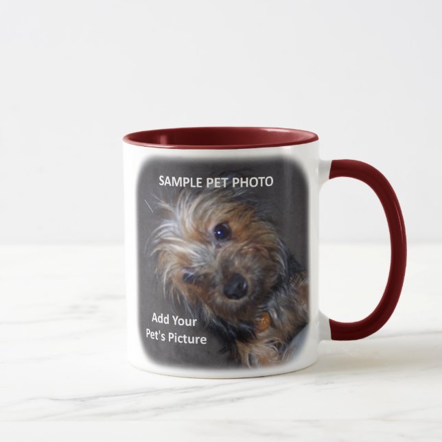 CUSTOM Pet Photo Add YOUR Picture Mug (Right)
