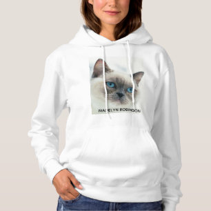 Custom Pet Photo and Name Customized Women's Funny Hoodie