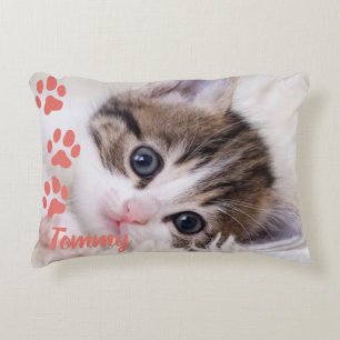 Custom Pet Photo and Name  Decorative Cushion
