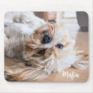 Custom Pet Photo and Name Personalised Mouse Pad