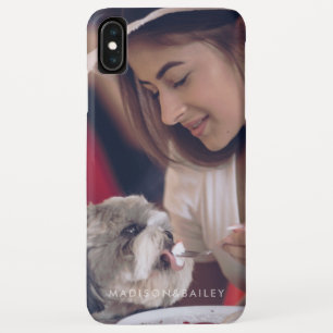 Custom Pet Photo and Name Typography Case-Mate iPhone Case