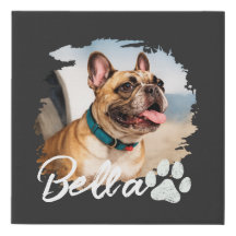 Custom Pet Photo and Name Typography